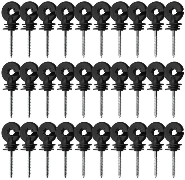 Alt view image 2 of 3 - AJMRTC Electric Fence Thread Hook Insulator, Practical Outdoor Livestock Fence Wire Connection Tool, ShortCircuit Protection Insulating Hook for Farm Pasture Electric Fencing System Accessories