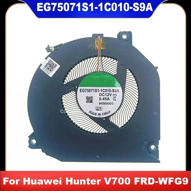 Main image of AJMRTC EG75071S11C010S9A DC 12V Laptop Cooling Fan, Replacement Cooler for Hunter V700 FRR FRDWFG9 WFD9 Notebook, 4Pin PWM Fan, 100% Fully Tested Repair Spare Part
