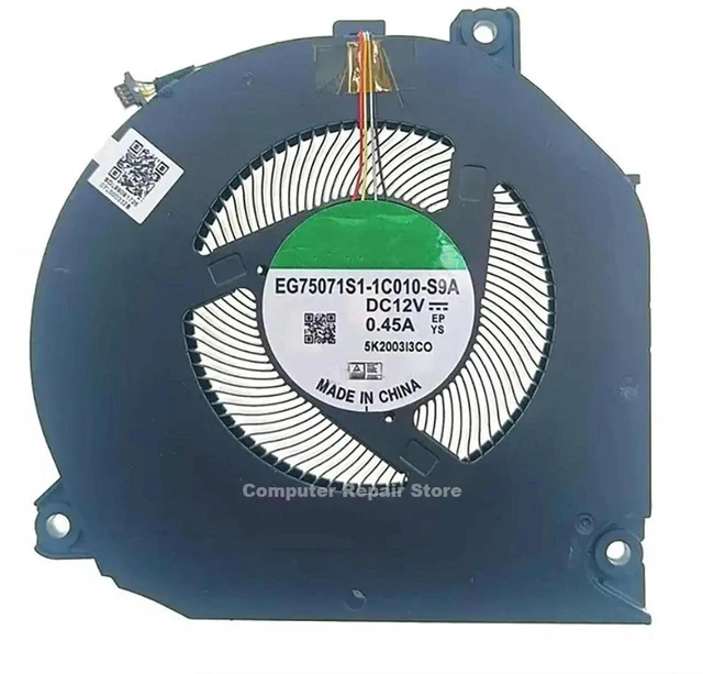 Alt view image 3 of 3 - AJMRTC EG75071S11C010S9A DC 12V Laptop Cooling Fan, Replacement Cooler for Hunter V700 FRR FRDWFG9 WFD9 Notebook, 4Pin PWM Fan, 100% Fully Tested Repair Spare Part