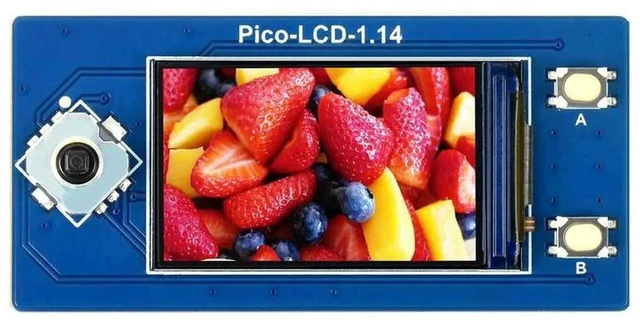 Main image of AJMRTC 1.14 Inch LCD Display Module for Raspberry Pi Pico, 240×135 Resolution 65K Colors SPI Interface Color Screen, Compact Expansion Display Module for DIY Electronic Project Prototyping