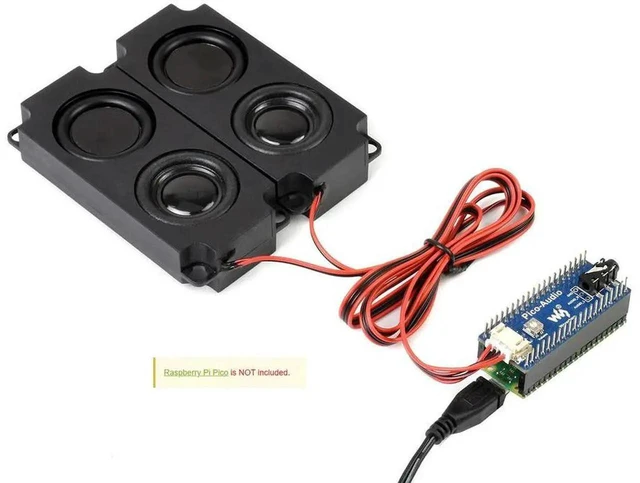 Main image of AJMRTC Audio Expansion Module for Raspberry Pi Pico, Simultaneous Headphone and Speaker Signal Output, DualChannel Sound Output Board for Pico DIY Audio Maker Embedded Development Projects