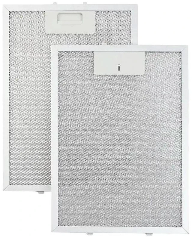 Alt view image 2 of 3 - AJMRTC 2Pcs Aluminum Mesh Range Hood Filters, Efficient Grease Capture Extractor Vent Filter 330×230×9mm, Washable Metal Cooker Hood Replacement Filters for Kitchen Cooking OilFume Filtration