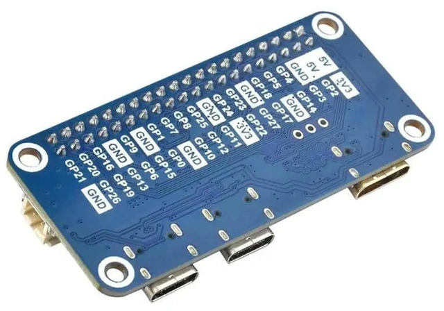 Alt view image 3 of 3 - AJMRTC RP2040PiZero Development Board, Based on Raspberry Pi RP2040 DualCore Microcontroller, Compact PicoStyle ZeroSize MCU Board for Embedded Maker DIY Electronic Prototyping Projects