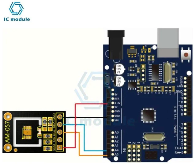 Alt view image 3 of 3 - AJMRTC MAX30205 Human Body Temperature Sensor Module, HighAccuracy LowVoltage Skin Temp Detector, Digital Wristband Wearable Temperature Monitoring Sensor for Electronic DIY Project Development