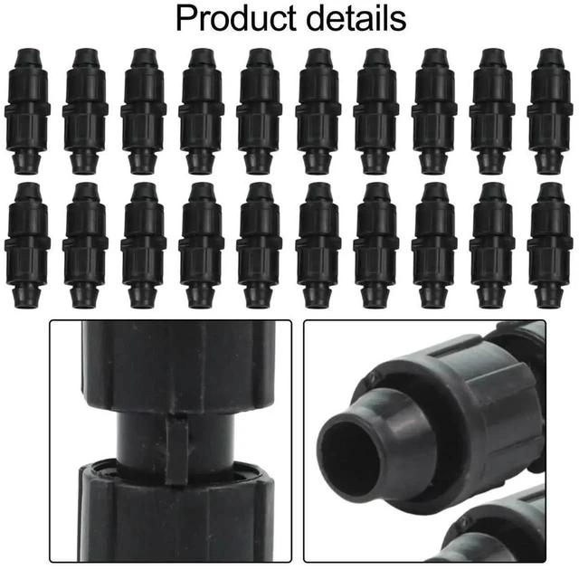 Alt view image 3 of 3 - AJMRTC Drip Tape Coupling Fittings 20Piece Set, CostEffective Affordable Irrigation Solution for Gardening Projects, Reliable Water Flow Connector for Drip Tape System AsShown Picture Accessories
