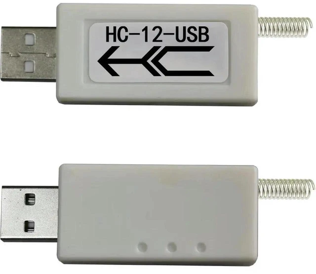 Alt view image 2 of 3 - AJMRTC HC12USB PC 433M Wireless Serial Port Module, CP2104 USBtoUART Bridge SI4438 Chip, UltraLongDistance RF Transceiver Module for PC Wireless Serial Communication DIY Projects