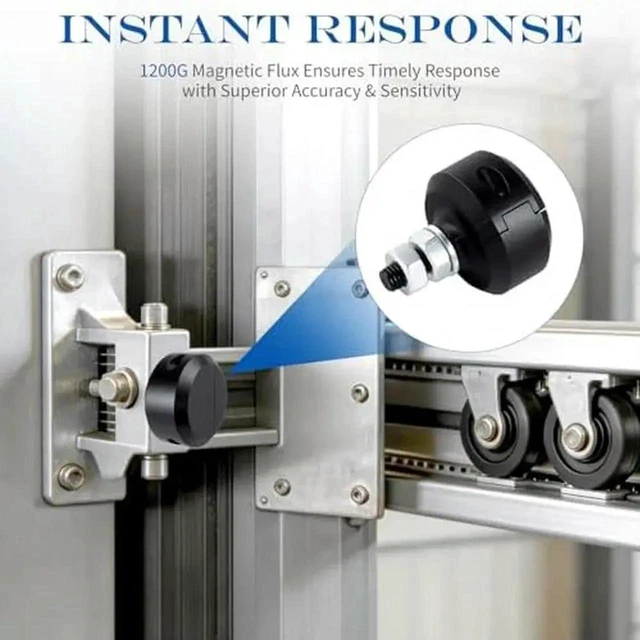 Alt view image 2 of 3 - AJMRTC Magnetic Limit Switch for Outdoor Sliding Door Opener, Normally Open Contact Sensor, Nylon Reinforced Housing, Reliable PositionDetecting Accessory for Automatic Sliding Door Operating System