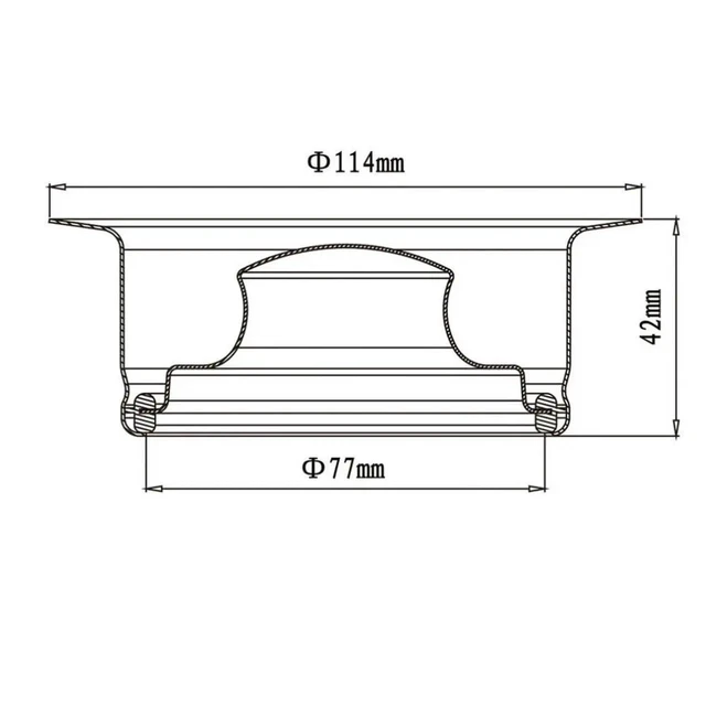 Alt view image 3 of 3 - AJMRTC Garbage Disposal Sink Flange, EasyInstall Kitchen Waste Disposal Appliance Flange Replacement Part, Sturdy Sink Drain Flange for Kitchen Sink Waste Disposer Unit