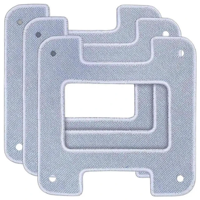 Alt view image 2 of 3 - AJMRTC Auto Window Cleaner Pad, Dense Composite Microfiber Mop Pad with Strong Water Absorption, Reinforced Stitched Edge Replacement Cleaning Pad for Automotive Glass Window Washing