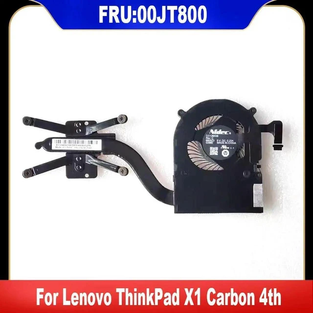 Main image of AJMRTC Laptop CPU Cooling Fan for ThinkPad X1 Carbon 4th Gen X1 Yoga 1st Gen, FRU 00JT800 01AW976, PWM 4Pin Connector Replacement Cooler Fan for Notebook Internal Thermal Repair