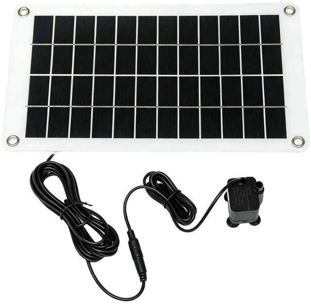 Main image of AJMRTC 10W 12V Solar Powered Water Pump, 180L/H Flow Rate 1.6M Lift Height Solar Water Pump for Outdoor Fountain, Pond, Garden Landscape Water Circulation Decoration