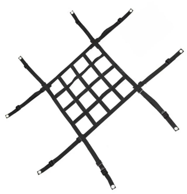 Alt view image 2 of 3 - AJMRTC Adjustable Flowerpot Net with 8 StainlessSteel Hooks & Rope, Secure Plant Support Mesh for Large Tall Pots, HeavyDuty Stabilizing Net for Indoor Outdoor Plant Containers
