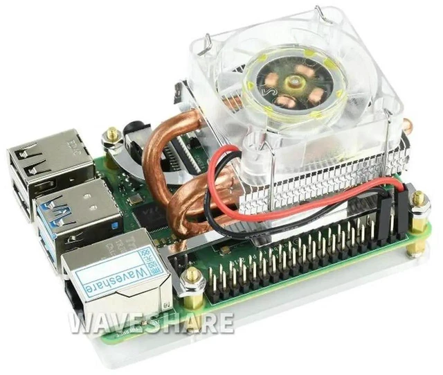 Alt view image 3 of 3 - AJMRTC LowProfile ICE Tower Cooling Fan for Raspberry Pi 4B 3B+ 3B, Super Heat Dissipation Compact Tower CPU Cooler, Silent Heatsink Fan for Raspberry Pi SingleBoard Computer Thermal Cooling