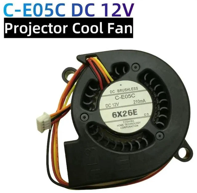 Alt view image 2 of 3 - AJMRTC CE05C DC 24V Projector Cooling Fan, Replacement Internal Cool Fan for CB950WH CB955W CB955WH CB965 CB965H Projector, Brushless Fan for Projector Thermal Fault Repair