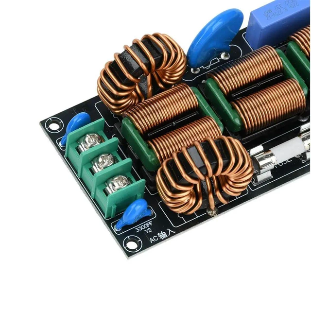 Alt view image 2 of 3 - AJMRTC 16A 4Stage AC EMI Power Filter, 110V 220V EMC Electromagnetic Interference Noise Suppressor, Differential & Common Mode Filter for Audio Equipment and Sensitive Electronic Devices