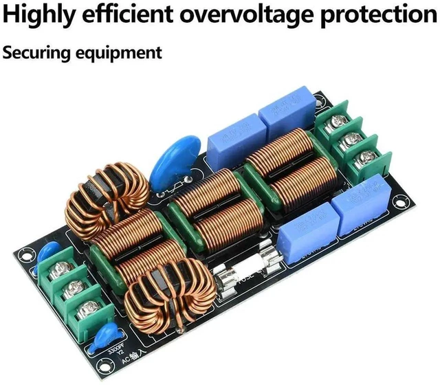 Alt view image 3 of 3 - AJMRTC 16A 4Stage AC EMI Power Filter, 110V 220V EMC Electromagnetic Interference Noise Suppressor, Differential & Common Mode Filter for Audio Equipment and Sensitive Electronic Devices