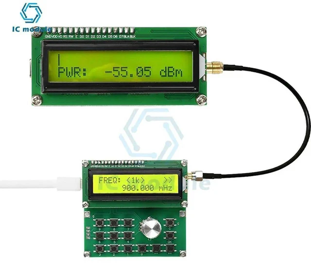 Alt view image 3 of 3 - AJMRTC 2.7G Digital RF Power Meter, DC 4.5V5.5V Wideband Signal Detector 5kHz2700MHz with LCD Display, TypeC Powered Spatial RF Signal Measuring Instrument for Radio Frequency Testing
