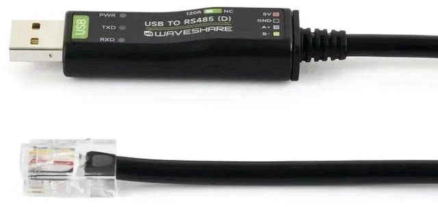 Alt view image 4 of 6 - AJMRTC Industrial Grade Isolated USB to RS485(D) Bidirectional Converter, 2M Cable Length, FT232RNL Chip, RJ45 Connector with T568B Pinout for Industrial Serial Communication Data Transmission