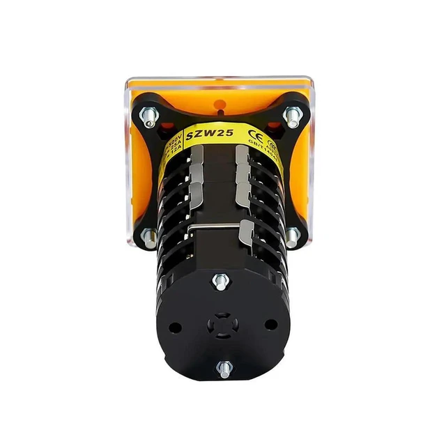 Alt view image 2 of 3 - AJMRTC SZW2564D/6 8Gear 6Section Transfer Switch, 25A Conventional Heating Current Forward Reverse Fast Slow Control Cam Switch for Motor Direction & Speed Adjustment Industrial Circuit Control