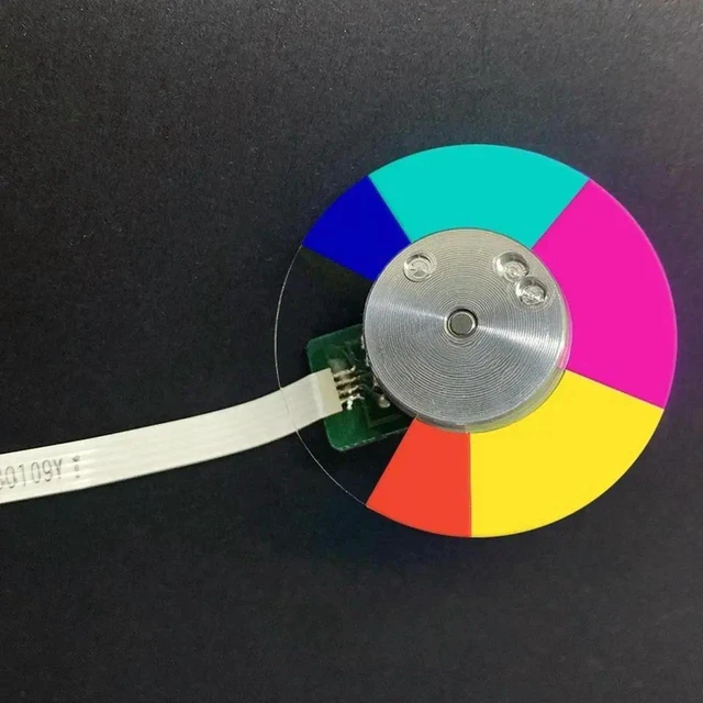 Alt view image 2 of 3 - AJMRTC Replacement Projector Color Wheel Assembly, Fits MX518H MX505 MX505A MX507 MX515H MX518H DLP Projector, Repair Spare Part for Restoring Normal Color Image Output
