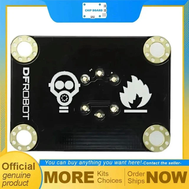 Main image of AJMRTC Gravity MQ2 Gas Sensor Module Board, Detects LPG Propane Methane Combustible Gas, FastResponse Analog Output with Adjustable Gain for Gas Leak Alarm & IoT Safety Projects