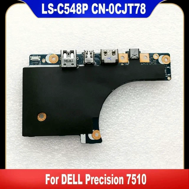 Main image of AJMRTC LSC548P I/O Board Replacement CN0CJT78 0CJT78, USB Audio SD Card Reader Circuit Board for Precision 7510 Laptop, Fully Tested Notebook Repair Spare Part