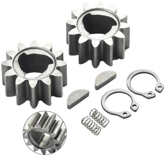 Alt view image 2 of 3 - AJMRTC Drive Wheel Repair Parts Kit 42661VE2800, Replacement Essential Gears Accessories with Compression Springs & Retaining Clips for Robotic Lawn Mower Drive Wheel Assembly Maintenance