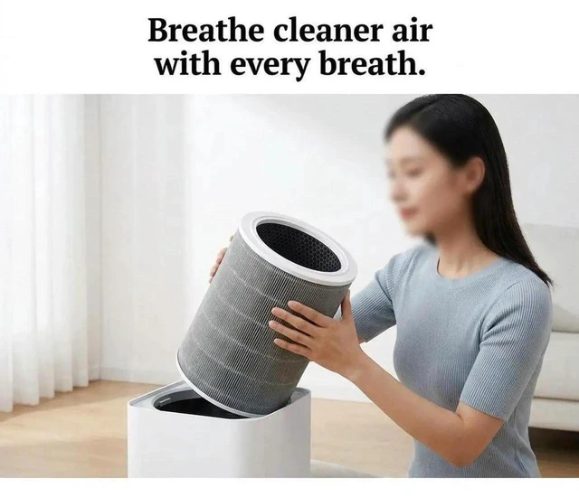 Alt view image 3 of 3 - AJMRTC Replacement Air Purifier Filter, HEPA & Activated Carbon Composite Filter 20x20x29cm, Compatible with 123,44,45,Lite,Pro,H55S Air Purifier Units for Home Air Cleaning