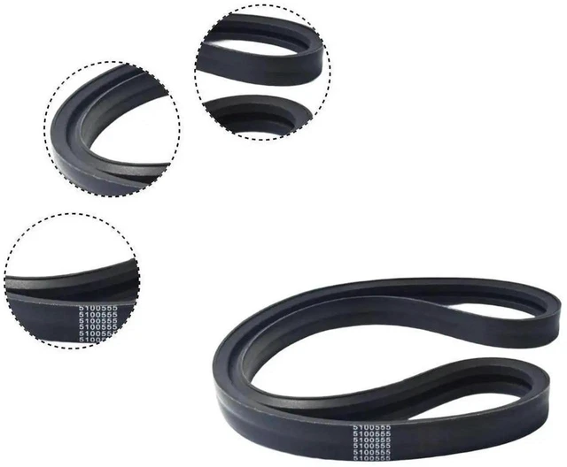 Alt view image 2 of 3 - AJMRTC Replacement Lawn Mower Belt, WearResistant Cotton Fabric Layer High Strength Heat Resistant Drive Belt for Lawn Mower Power Transmission Accessory
