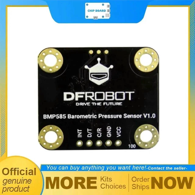 Main image of AJMRTC DFRobot Gravity BMP585 Digital Pressure & Temperature Sensor Board, Bosch BMP585 Chip, I2C & UART Interface for Barometric Pressure Altitude Measurement DIY Projects