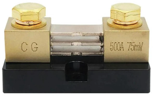 Alt view image 3 of 3 - AJMRTC 500A 75mV DC Shunt Resistor Kit, High Precision Current Measuring Shunt for Automotive Electrical Systems, EV Chargers, Battery Monitoring & DC Ammeter Application