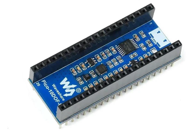 Alt view image 3 of 3 - AJMRTC 10DOF IMU Sensor Module for Raspberry Pi Pico, OnBoard ICM20948 & LPS22HB Chips, Accelerometer Gyro Magnetometer Barometer Altimeter, I2C Interface Motion Sensing Module