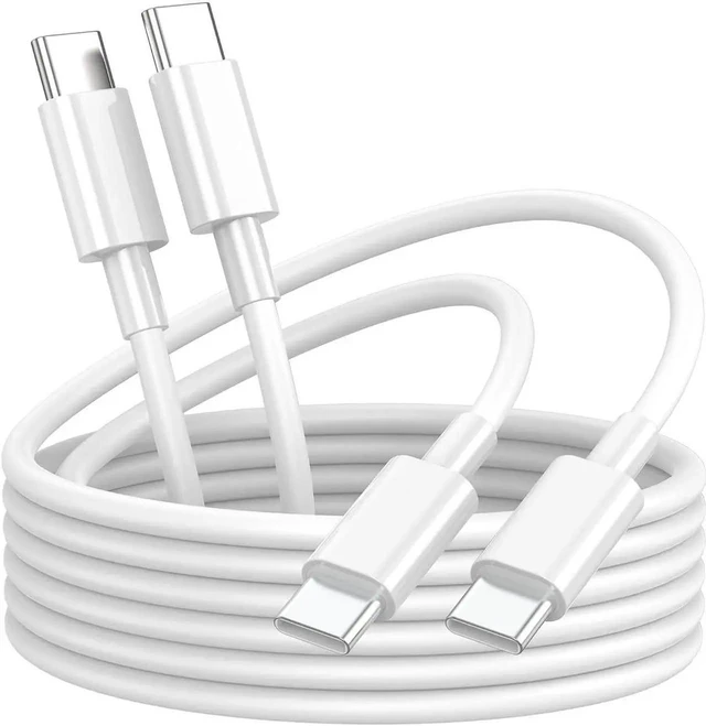 Main image of AJMRTC USBC to USBC 60W Fast Charging Cable 2Pack, 6.6FT Long USBC Power Cord for iPhone 15 Pro Max, MacBook Air 13inch, iPad Pro, iPad Air 4/5, iPad 10th Generation