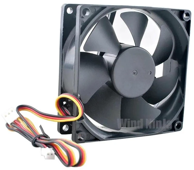 Main image of A8025L12S 80x80x25mm DC12V 0.04A 2000RPM Silent Axial Cooling Fan, 80mm Replacement Fan for CPU, Power Supply and PC Computer Chassis Heat Dissipation, 2Pin / 3Pin Optional