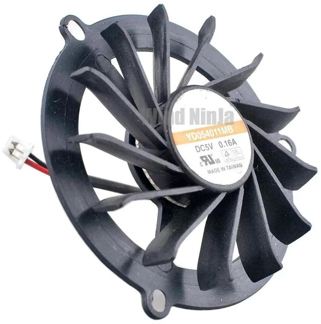 Main image of YD054011MB Dual Ball Bearing Graphics Card Cooling Fan, 48mm Diameter, 43x43x43mm Mounting Hole Spacing, DC5V 0.16A Replacement Fan for GPU Heat Dissipation