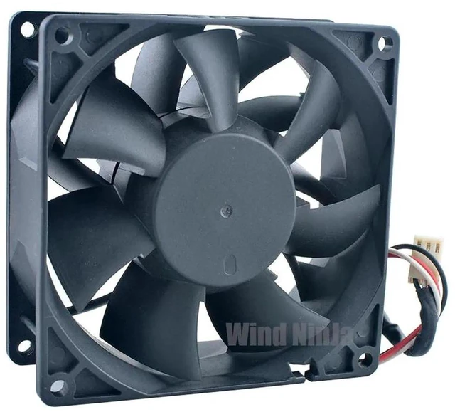 Main image of PMD1209PMB3A 92mm Dual Ball Bearing HighSpeed Cooling Fan, DC12V 5.6W 3Pin Server Chassis Axial Fan, HeavyDuty Replacement Fan for Server Case, Industrial Cabinet, Workstation Heat Dissipation