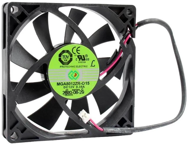 Main image of MGA8012ZRO15 80x80x15mm HighSpeed Cooling Fan, DC12V 0.35A 2Wire 43.61CFM 39.7dBA 4000RPM Axial Replacement Fan for Power Supply Unit, Computer Chassis, Industrial Cabinet & DIY Heat Dissipation
