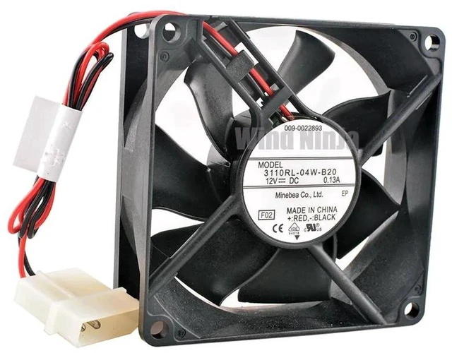 Main image of 3110RL04WB20 80x80x25mm Dual Ball Bearing Axial Cooling Fan, DC12V 0.13A Replacement Fan for Computer Chassis, Power Supply Unit, CPU Cooler, Embedded Device & DIY Heat Dissipation Projects