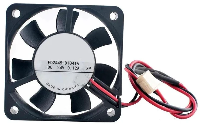 Main image of FD2445D1041A 45x45x10mm Dual Ball Bearing Cooling Fan, DC24V 0.12A 2Pin Axial Replacement Fan for Inverter, Power Supply Unit, Industrial Equipment & Compact DIY Heat Dissipation Projects