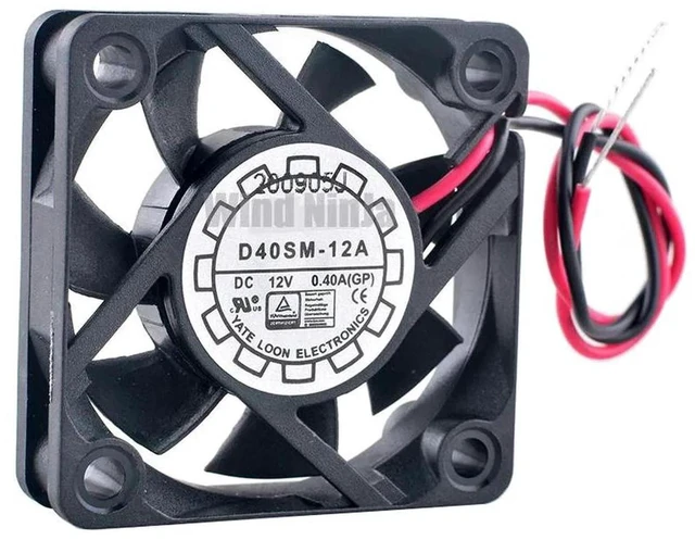 Main image of D40SM12A 40x40x10mm HighSpeed Axial Cooling Fan, DC12V 0.40A 7200RPM Replacement Fan for Printer, Power Supply Unit, Embedded Device & Compact DIY Heat Dissipation Projects