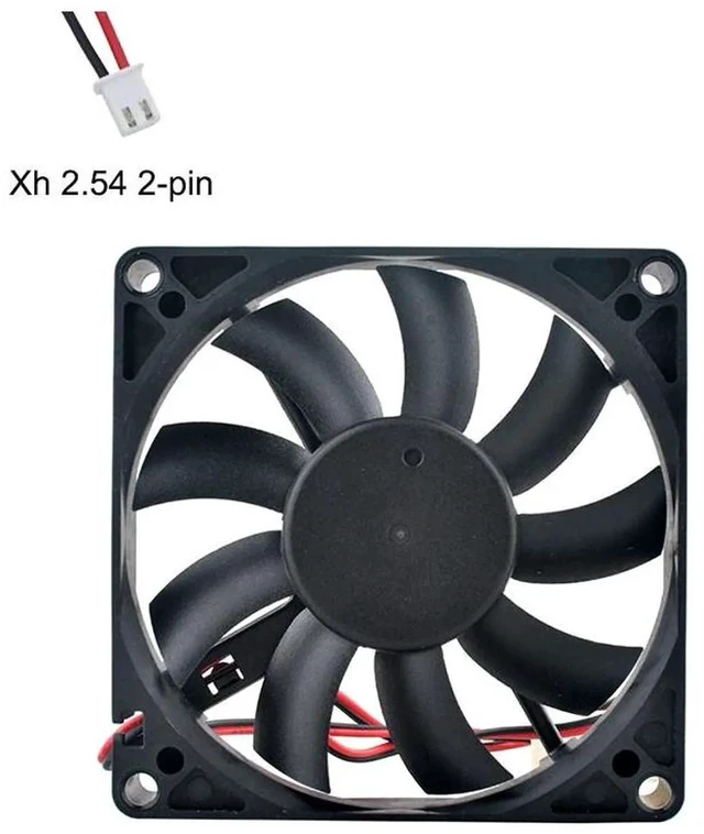 Main image of PLA08015S12M 80x80x15mm Silent Axial Cooling Fan, DC12V 0.10A XH2.54 2Pin Axial Replacement Fan for Computer Chassis, Power Supply Unit & Compact DIY Heat Dissipation Projects