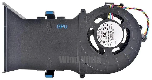 Main image of KSB0705HBA 6XNNHA00 A03 Centrifugal Blower Cooling Fan, DC5V 1.00A 10.55CFM 4Pin PWM Replacement GPU Fan for Alienware Alpha Gaming Console