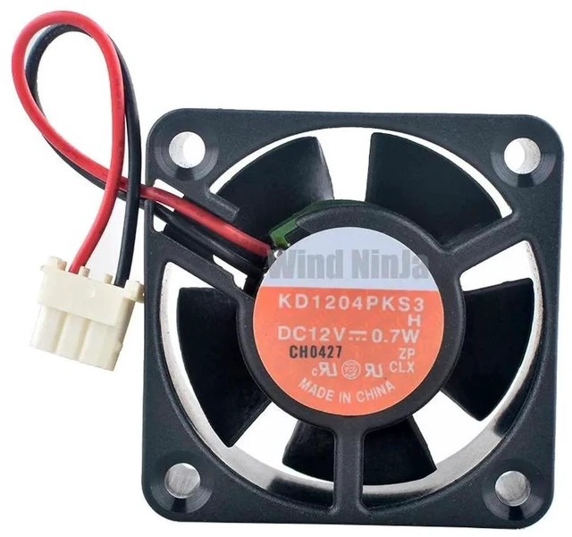 Main image of KD1204PKS3 40x40x20mm 40mm DC12V 0.7W 2Pin Silent Axial Cooling Exhaust Fan, 4CM Compact Replacement Fan for Power Supply Units and Small Electronic Equipment Heat Dissipation