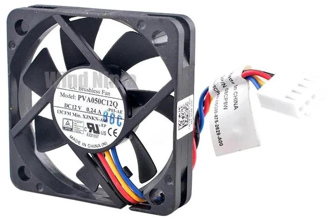 Main image of PVA050C12Q XJNKNA00 50x50x10mm 50mm DC12V 0.24A 4Pin 13CFM Silent Axial Cooling Fan, 5CM Replacement Fan for CPU Coolers, Desktop Computer Cases and PC Hardware Heat Dissipation