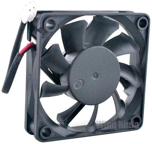 Main image of D60BH12B 60x60x15mm 60mm DC12V 0.4A Dual Ball Bearing HighSpeed Axial Cooling Fan, 6CM HeavyDuty Replacement Fan for Desktop Computer Hardware, Chassis and HighHeatLoad Electronic Equipment Heat