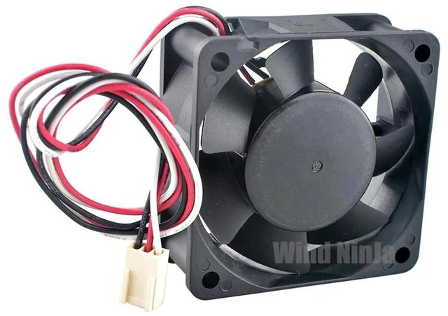 Main image of C6025B12L Dual Ball Bearing Cooling Fan, 60mm 60x60x25mm DC 12V 0.12A 3Pin Brushless CPU Chassis Fan, 6cm Compact Replacement Cooling Fan for Desktop PC and Multiple Computer Hardware Heat Dissipatio