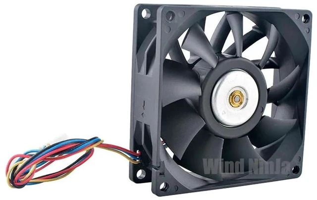 Main image of FFB0812SH HighSpeed 80mm Dual Ball Bearing Cooling Fan, DC 12V 0.60A 4Pin PWM Brushless Fan, Replacement Cooling Fan for CPU, PC Chassis and Other Computer Hardware Heat Dissipation
