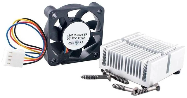 Main image of 124010DM1 40x40x10mm PWM Cooling Fan, DC12V 0.10A 6000RPM Dual Ball Bearing 4Pin Computer Case Fan, Replacement Cooling Fan for PC Chassis, Motherboard, CPU Heat Dissipation