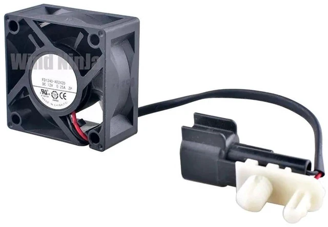 Main image of FD1240A0242D 40x40x20mm 40mm Miniature Axial Cooling Fan, DC12V 0.25A Compact Replacement Vent Fan for Automotive Central Control CPU, Vehicle Multimedia Unit, Small Embedded Electronic Device