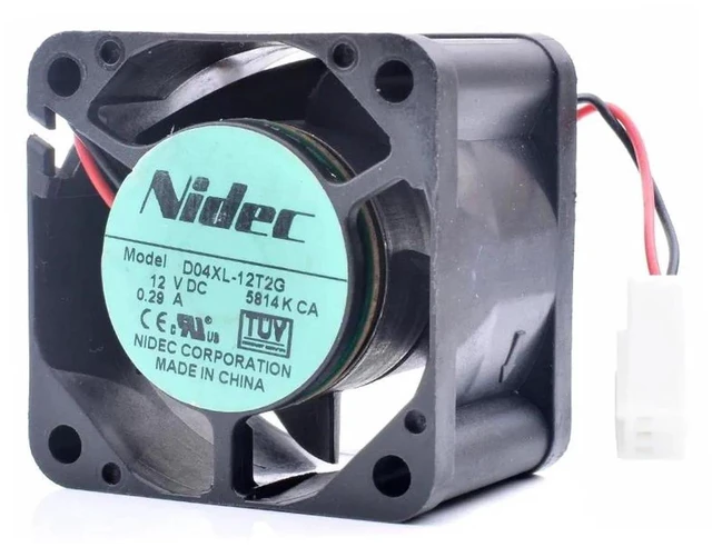 Main image of D04XL12T2G 40x40x28mm 4028 HighSpeed Axial Cooling Fan, DC12V 0.29A HeavyDuty Replacement Vent Fan for Server Power Supply, Industrial Cabinet, Network Equipment & HighHeatLoad Hardware